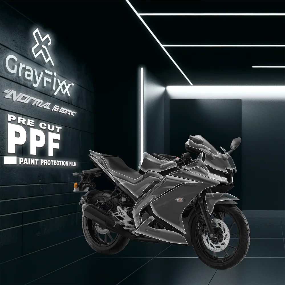 Pre-Cut PPF(Paint Protection Film) Compatible with R15 V3 | TPU(Thermoplastic Polyurethane), Water Proof, 3X Layer, Scratch Resistant